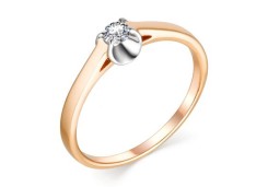 Золотое кольцо с бриллиантом