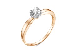 Золотое кольцо с бриллиантом