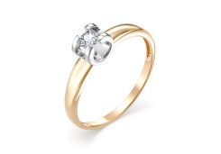 Золотое кольцо с бриллиантом 