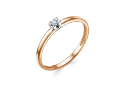 Золотое кольцо с бриллиантом
