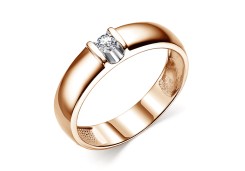 Золотое кольцо с бриллиантом