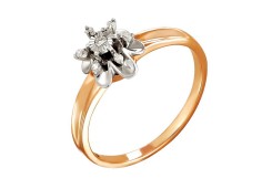 Золотое кольцо с бриллиантом