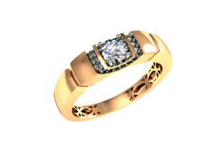 Золотое кольцо с фианитом