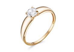 Золотое кольцо с фианитом