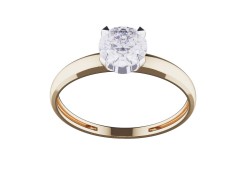 Золотое кольцо с фианитом