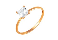 Золотое кольцо с фианитом