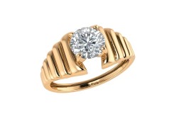 Золотое кольцо с фианитом