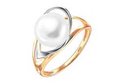 Золотое кольцо с жемчугом