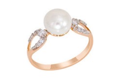 Золотое кольцо с жемчугом