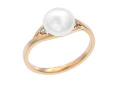 Золотое кольцо с жемчугом