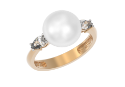 Золотое кольцо с жемчугом