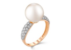 Золотое кольцо с жемчугом
