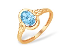 Золотое кольцо с топазом