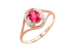 Золотое кольцо с топазом