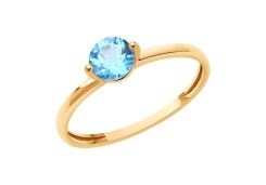 Золотое кольцо с топазом