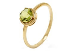 Золотое кольцо с хризолитом