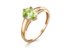 Золотое кольцо с хризолитом