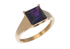 Золотое кольцо с аметистом