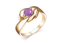 Золотое кольцо с аметистом
