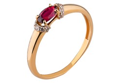 Золотое кольцо с рубином