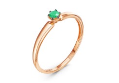 Золотое кольцо с изумрудом