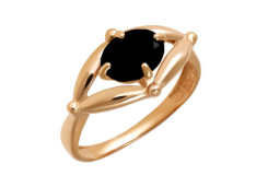 Золотое кольцо с агатом