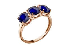 Золотое кольцо с сапфиром