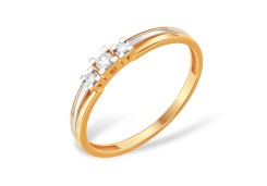 Золотое кольцо с бриллиантом
