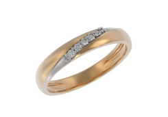 Золотое кольцо с бриллиантом