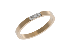 Золотое кольцо с бриллиантом