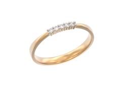 Золотое кольцо с бриллиантом