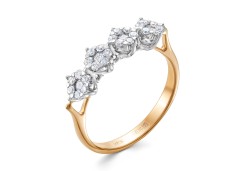 Золотое кольцо с бриллиантом