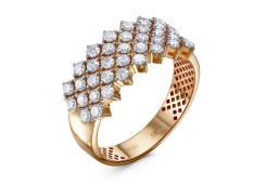 Золотое кольцо с бриллиантом