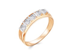 Золотое кольцо с фианитом