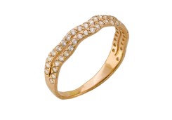 Золотое кольцо с фианитом