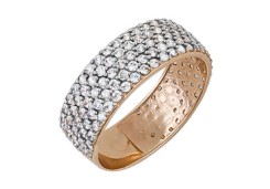 Золотое кольцо с фианитом