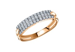 Золотое кольцо с фианитом