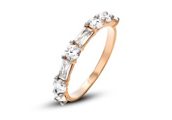 Золотое кольцо с фианитом