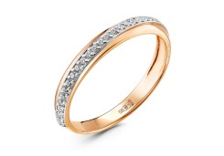 Золотое кольцо с фианитом