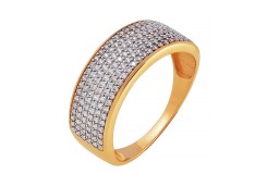 Золотое кольцо с фианитом
