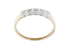 Золотое кольцо с фианитом