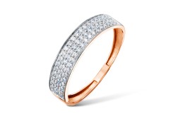 Золотое кольцо с фианитом