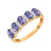 Золотое кольцо с танзанитом