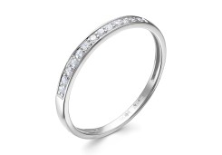 Кольцо из белого золота с бриллиантом