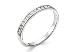 Кольцо из белого золота с бриллиантом