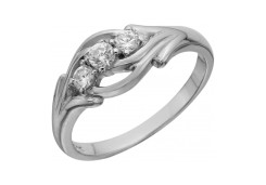 Серебряное кольцо с фианитом