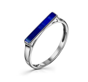 Серебряное кольцо с эмалью