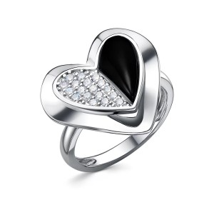 Серебряное кольцо с ониксом