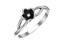 Серебряное кольцо с фианитом