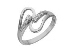 Серебряное кольцо с фианитом